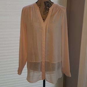 Rose & Olive Blush Pink Chiffon Tunic